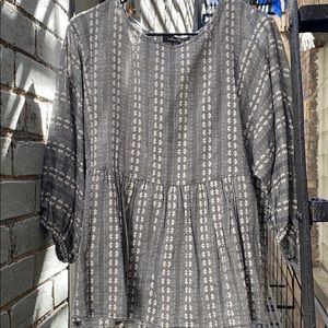 embroidered blouse NWT